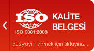 ISO Kalite Belgesi